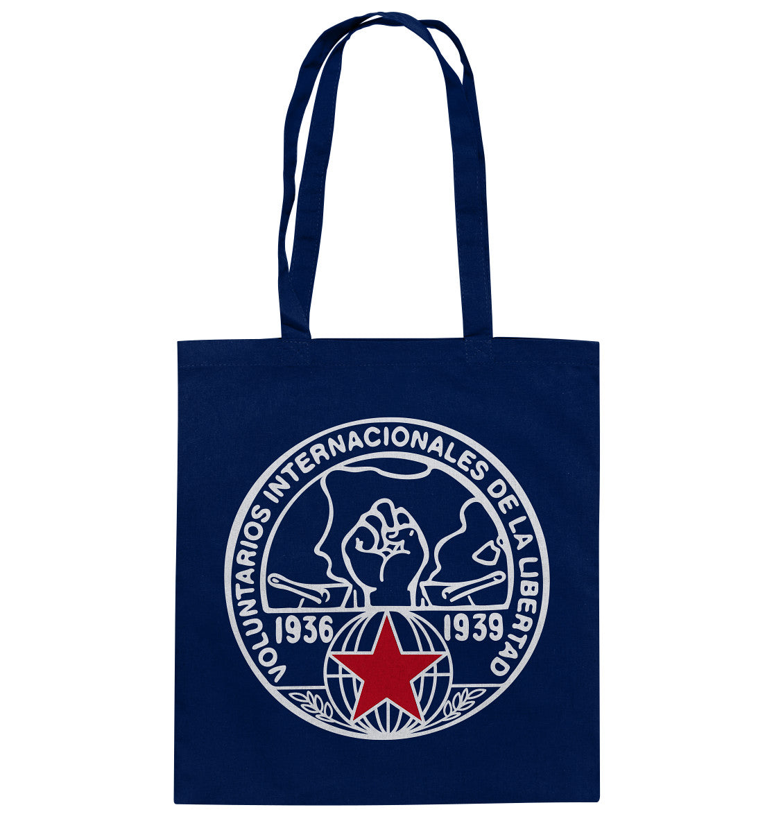DDR Ostalgie Baumwolltasche • INTERNATIONALE BRIGADEN SPANIEN 1936 - DUNKEL