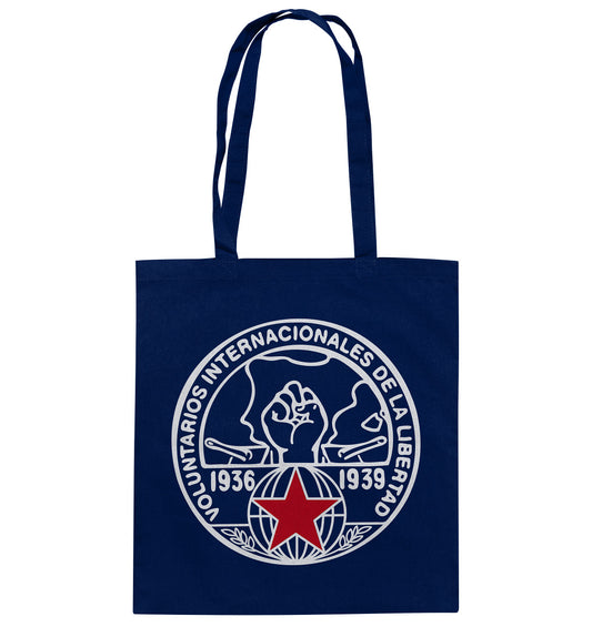 DDR Ostalgie Baumwolltasche •  INTERNATIONALE BRIGADEN SPANIEN 1936 - DUNKEL