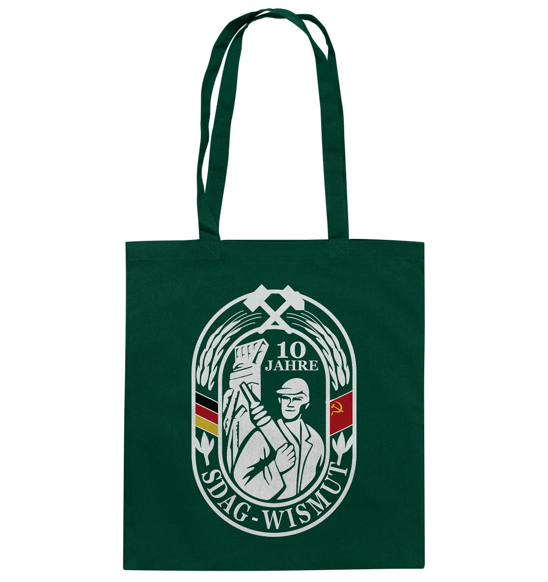 DDR Ostalgie Baumwolltasche • 10 JAHRE SDAG WISMUT