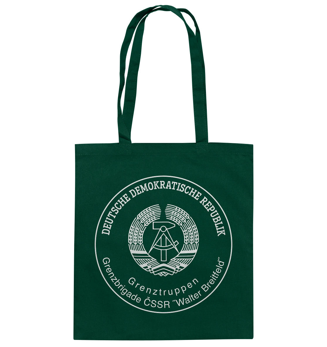 DDR Ostalgie Baumwolltasche • GRENZTRUPPEN DER DDR, BRIGADE WALTER BREITFELD