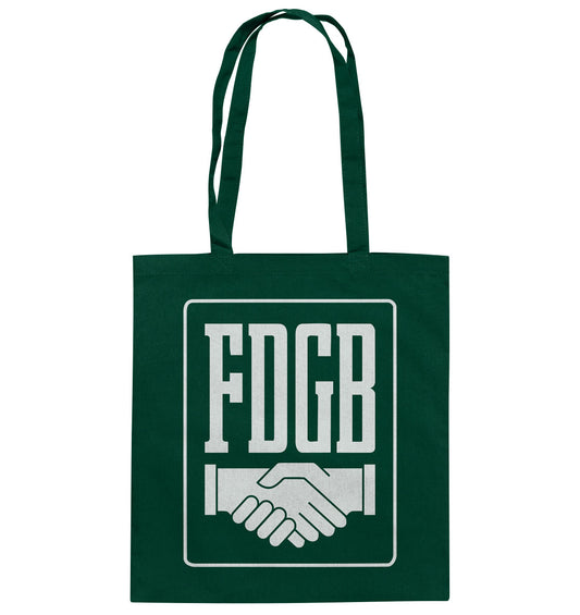 DDR Ostalgie Baumwolltasche • FDGB - WEISS
