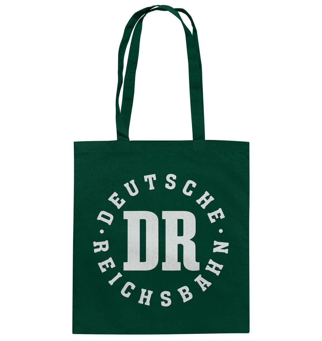 DDR Ostalgie Baumwolltasche • DR - DEUTSCHE REICHSBAHN - DUNKEL