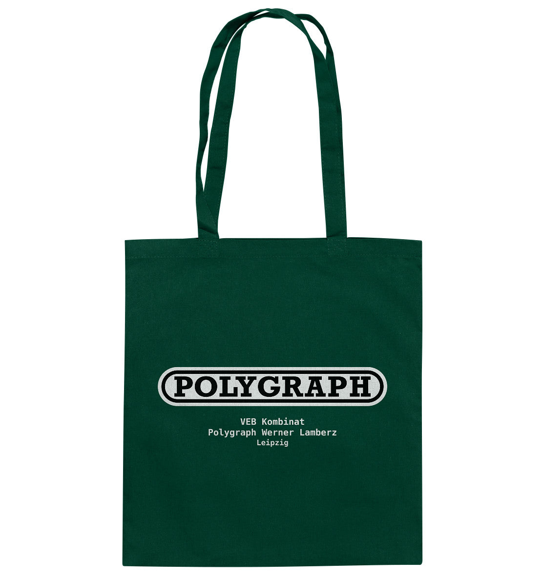 DDR Ostalgie Baumwolltasche • VEB POLYGRPH WERNER LAMBERZ LEIPZIG