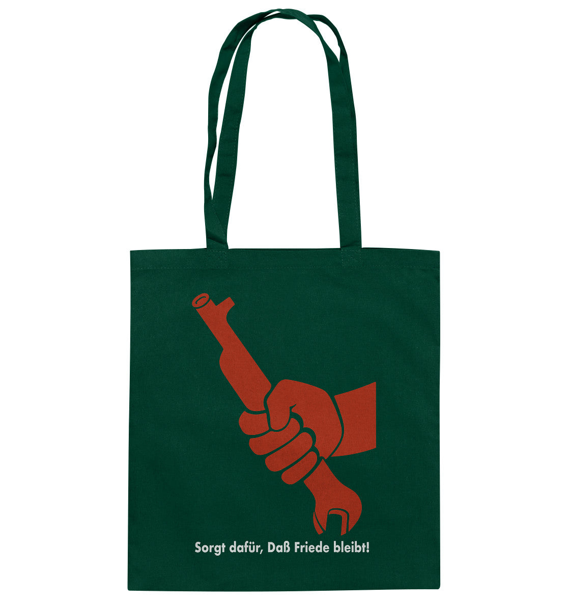 DDR Ostalgie Baumwolltasche • SORGT DAFÜR, DASS FRIEDE BLEIBT - DDR-PLAKAT 1982