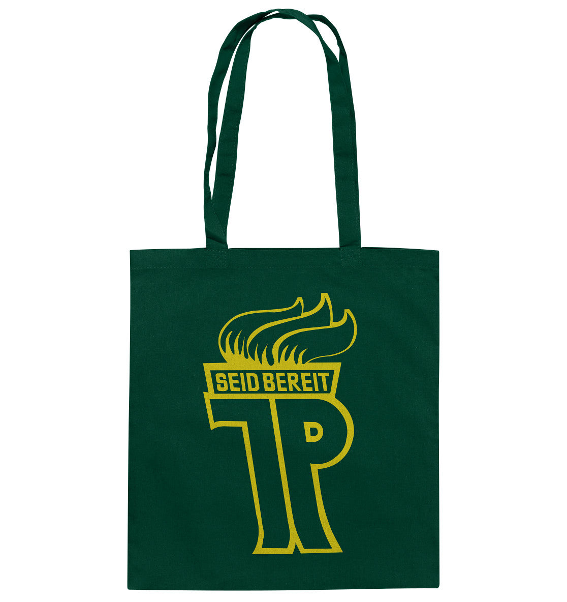 DDR Ostalgie Baumwolltasche •  JUNGE PIONIERE, SEID BEREIT - OUTLINE