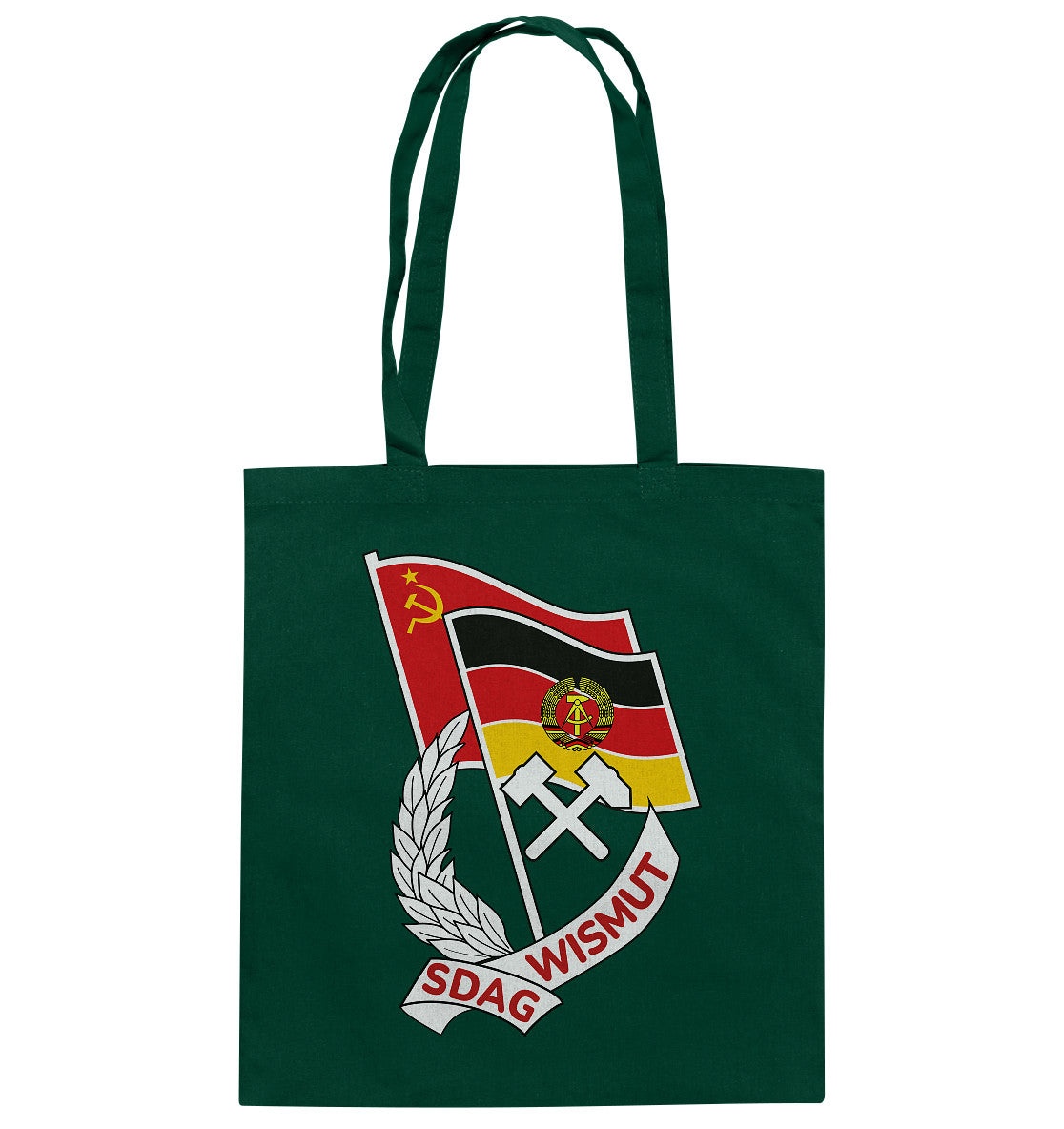 DDR Ostalgie Baumwolltasche • ORDEN SDAG WISMUT