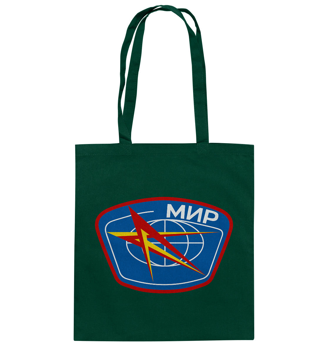 DDR Ostalgie Baumwolltasche • MIR - KOSMONAUTEN-BADGE
