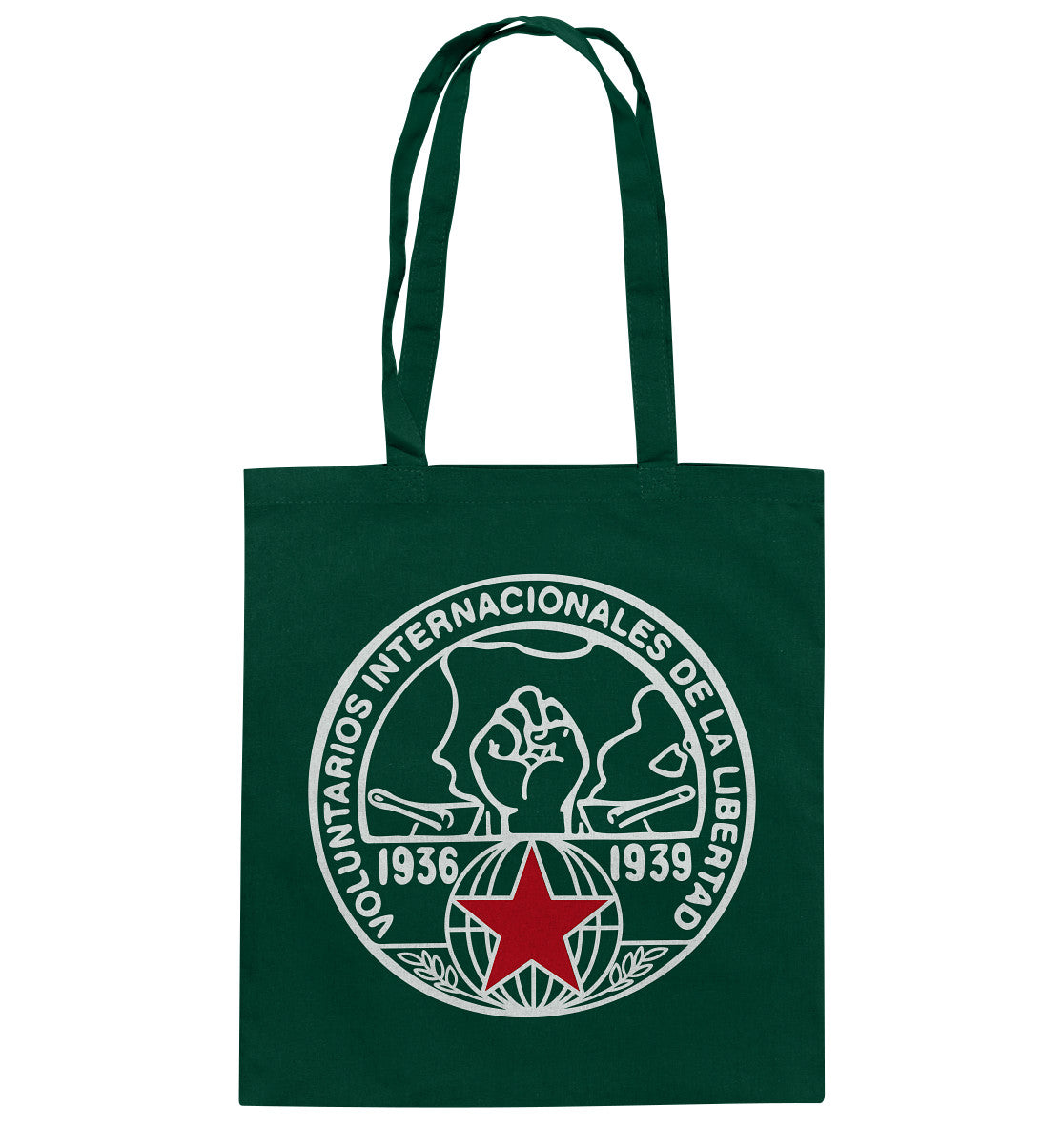 DDR Ostalgie Baumwolltasche • INTERNATIONALE BRIGADEN SPANIEN 1936 - DUNKEL