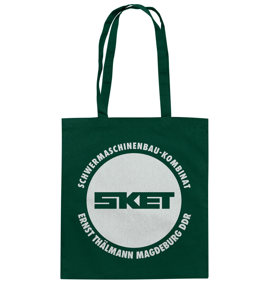 DDR Ostalgie Baumwolltasche • SKET ERNST THÄLMANN SCHWERMASCHINENKOMBINAT
