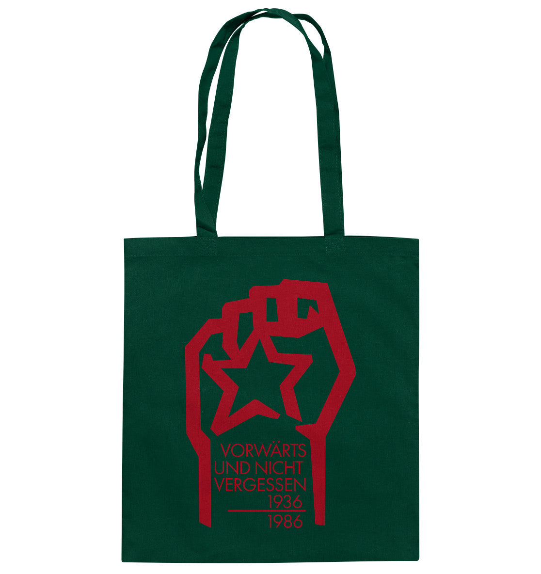 DDR Ostalgie Baumwolltasche • 1936-1986 SPANISCHER BÜRGERKRIEG