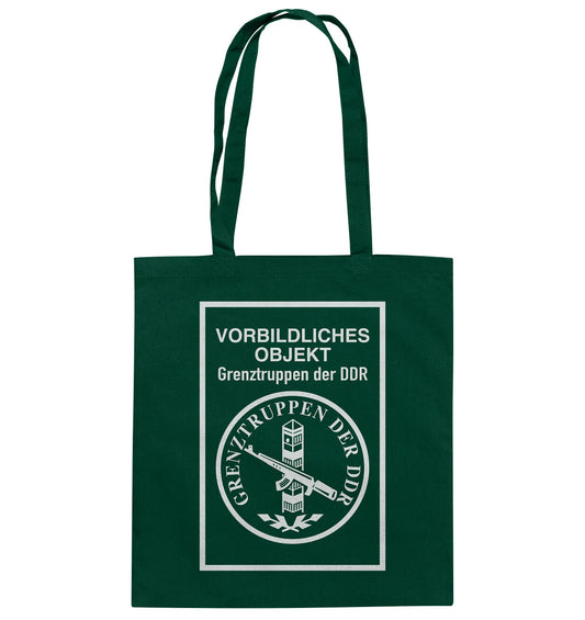 DDR Ostalgie Baumwolltasche • VORBILDLICHES OBJEKT - GRENZTRUPPEN DER DDR