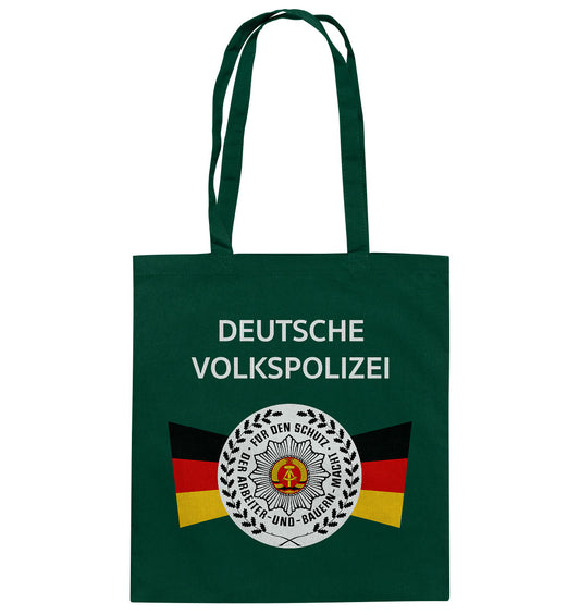 DDR Ostalgie Baumwolltasche • DEUTSCHE VOLKSPOLIZEI - ORIGINAL WIMPEL