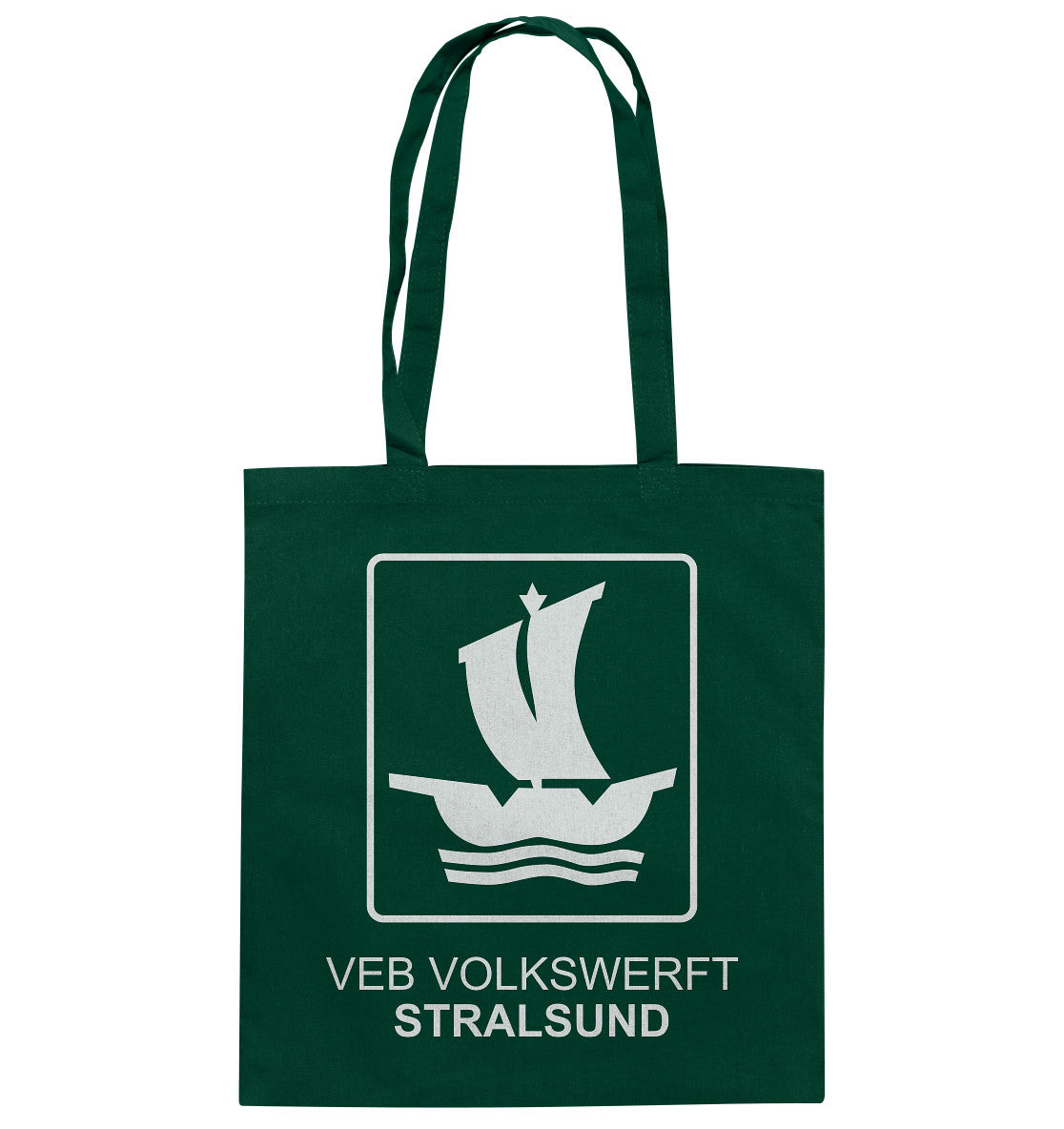 DDR Ostalgie Baumwolltasche • VEB VOLKSWERFT STRALSUND