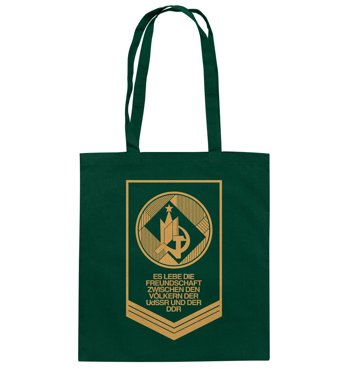 DDR Ostalgie Baumwolltasche • FREUNDSCHAFT UDSSR - DDR