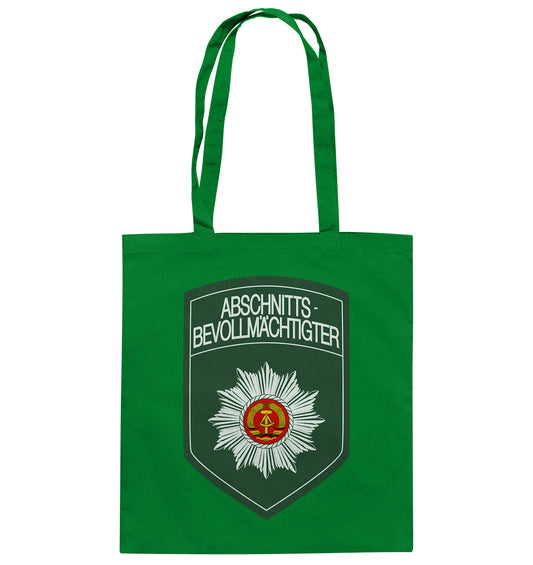 DDR Ostalgie Baumwolltasche •  ABV - ABSCHNITTSBEVOLLMÄCHTIGTER