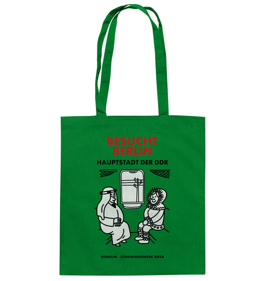 DDR Ostalgie Baumwolltasche • RIESA STREICHHÖLZER - BESUCHT BERLIN