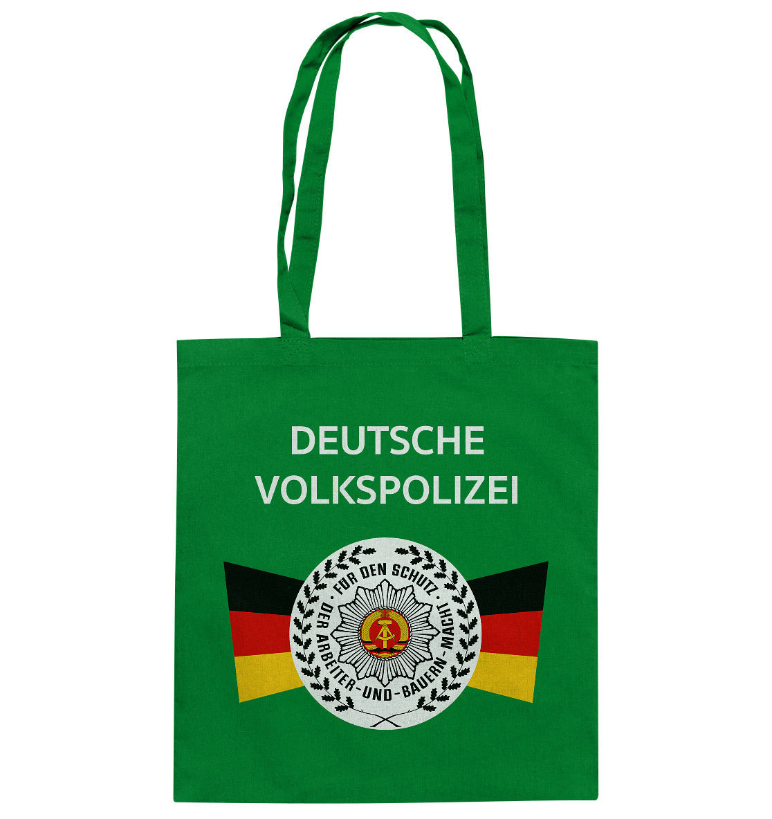 DDR Ostalgie Baumwolltasche • DEUTSCHE VOLKSPOLIZEI - ORIGINAL WIMPEL