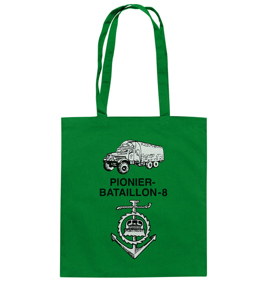 DDR Ostalgie Baumwolltasche • NVA PIONIERBATAILLON 8