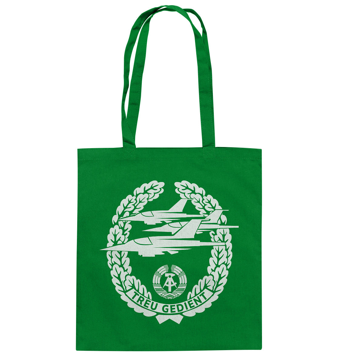 DDR Ostalgie Baumwolltasche • NVA-ORDEN - TREU GEDIENT - LUFTSTREITKRÄFTE