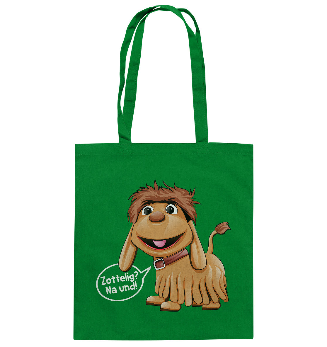 BAUMWOLLTASCHE • UNSER SANDMÄNNCHEN - MOPPI - ZOTTELIG? NA UND!