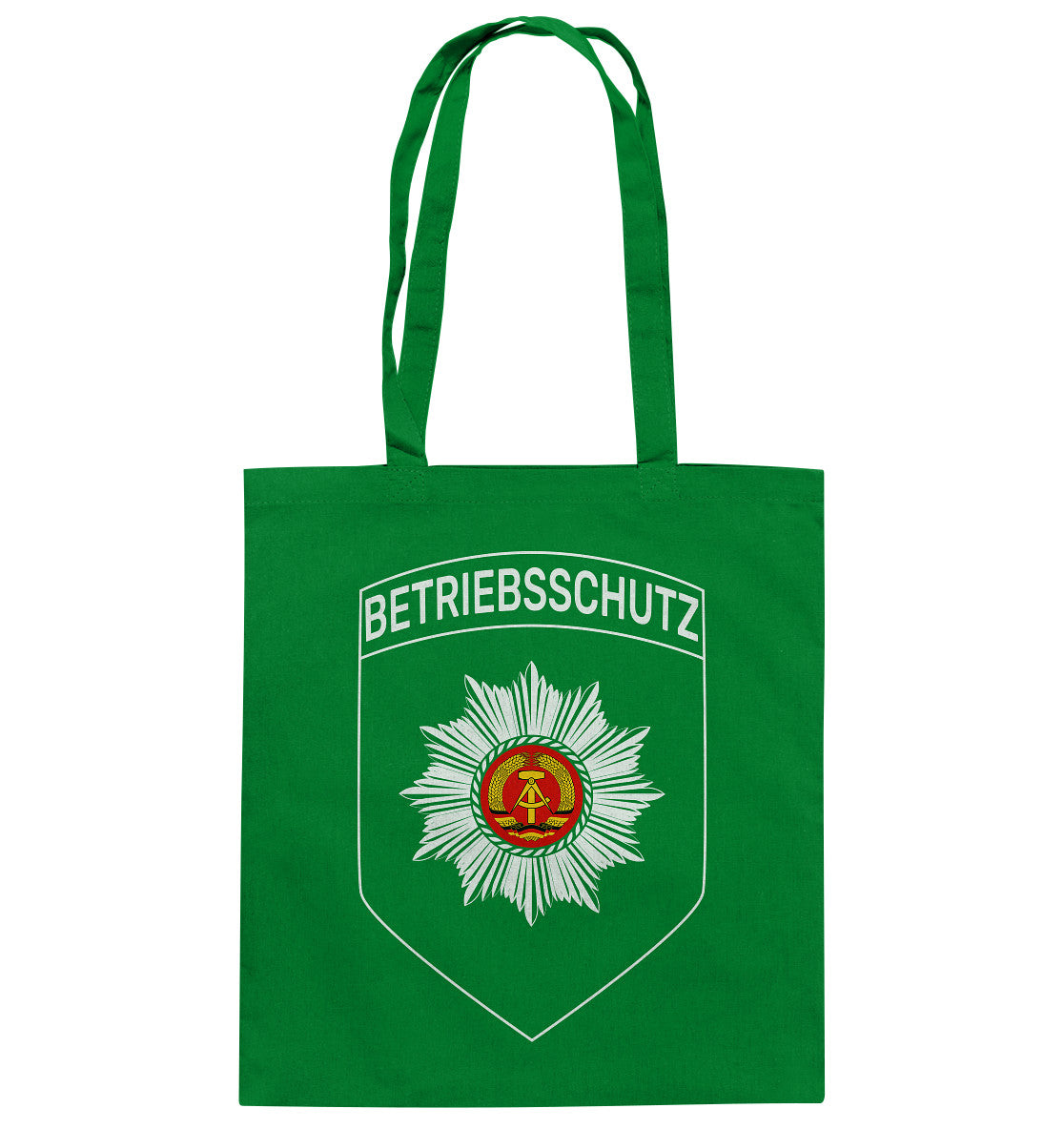 DDR Ostalgie Baumwolltasche • BETRIEBSSCHUTZ BADGE