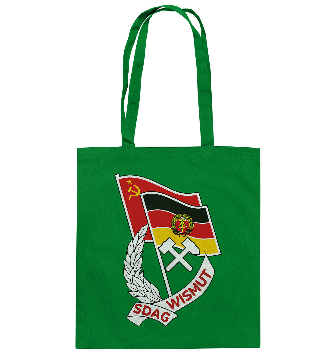 DDR Ostalgie Baumwolltasche • ORDEN SDAG WISMUT