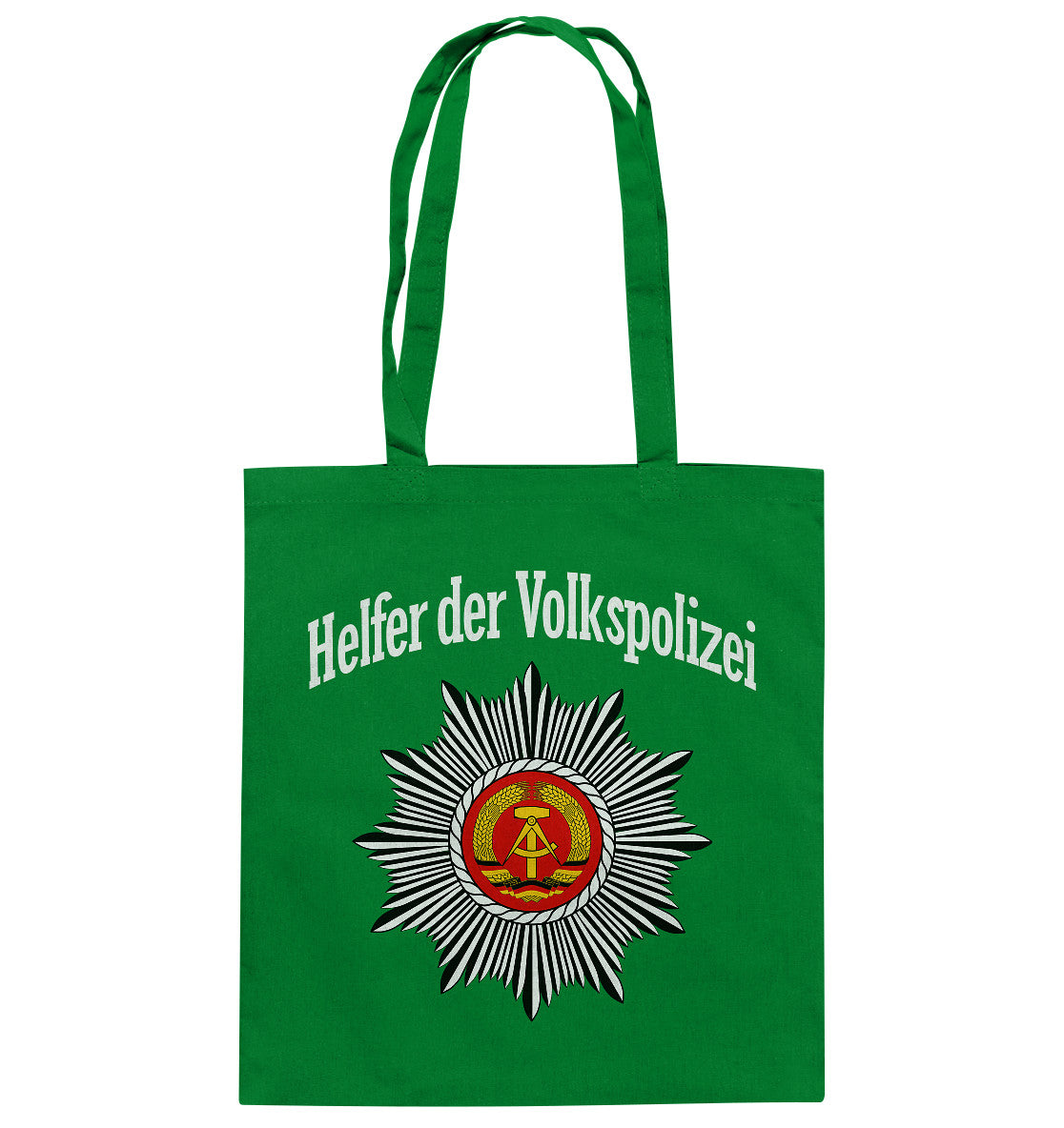 DDR Ostalgie Baumwolltasche • HELFER DER VOLKSPOLIZEI