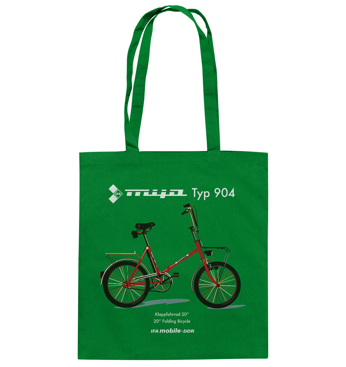 DDR Ostalgie Baumwolltasche • MIFA KLAPPRAD TYP 904 - ORIGINAL WERBUNG