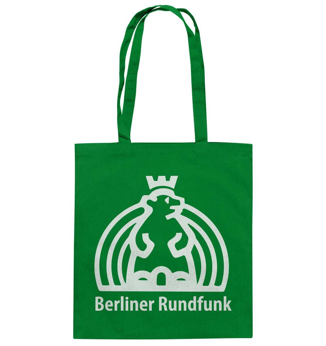 DDR Ostalgie Baumwolltasche • BERLINER RUNDFUNK - dunkel