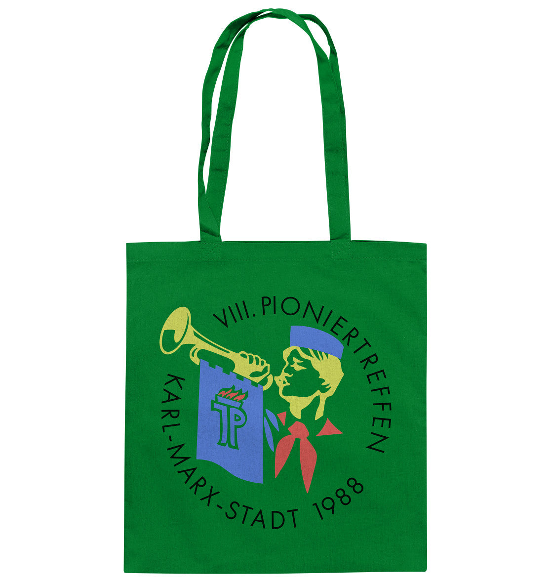 DDR Ostalgie Baumwolltasche • 8. PIONIERTREFFEN KARL-MARX-STADT - HELL