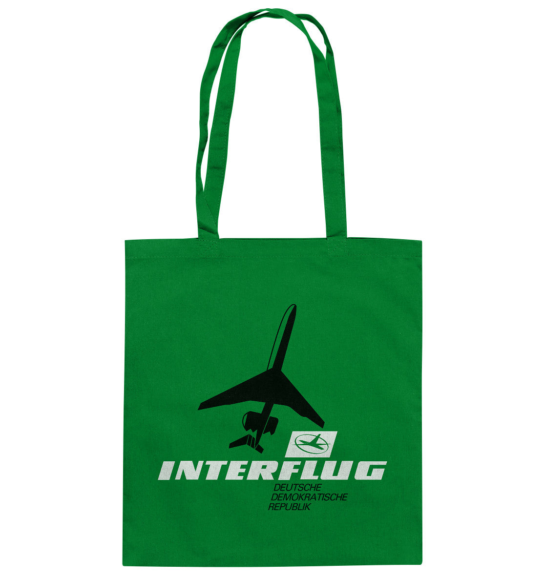 DDR Ostalgie Baumwolltasche • IF - INTERFLUG DDR - ORIGINAL WERBUNG 1981