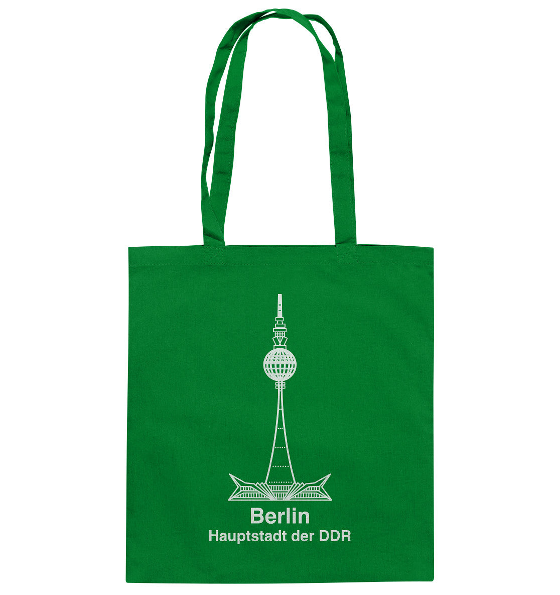 DDR Ostalgie Baumwolltasche • BERLIN - FERNSEHTURM - ORIGINAL WIMPEL