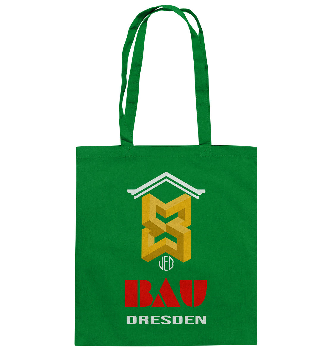 DDR Ostalgie Baumwolltasche • VEB BAU DRESDEN