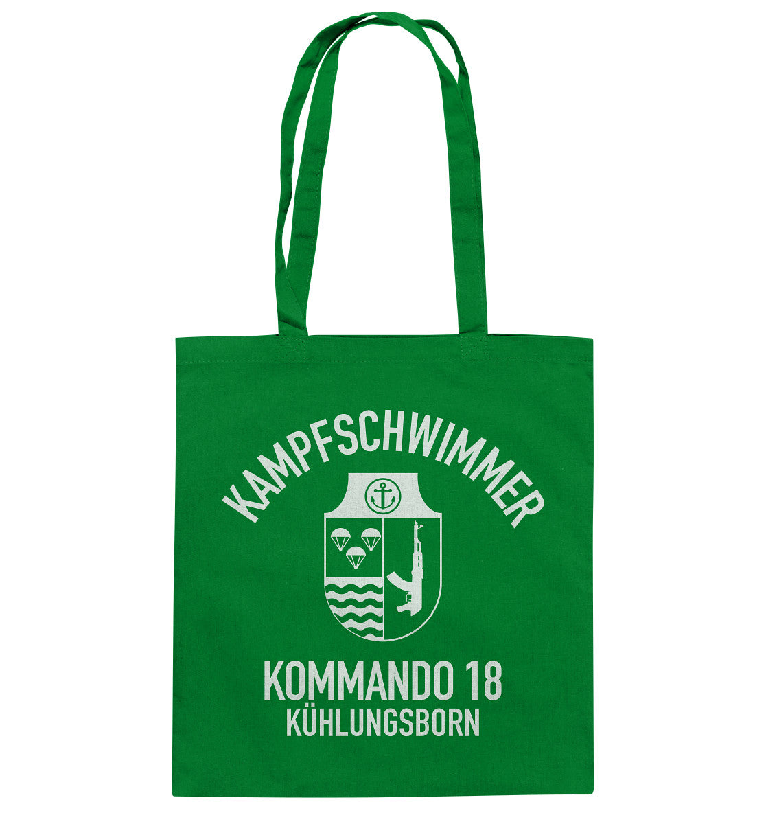DDR Ostalgie Baumwolltasche • DDR KAMPFSCHWIMMER KÜHLUNGSBORN - dunkel