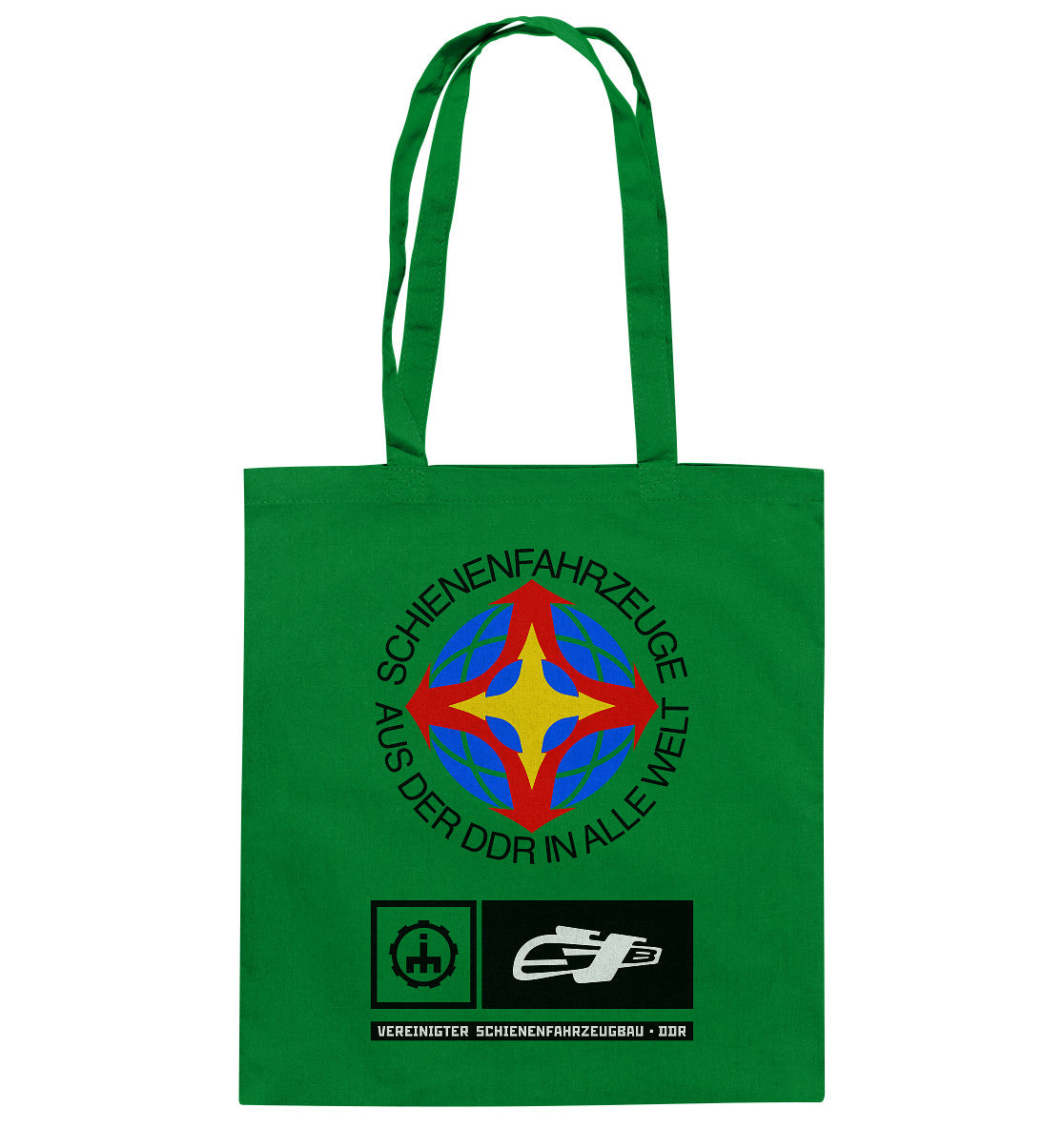 DDR Ostalgie Baumwolltasche • VEREINIGTER SCHIENENFAHRZEUGBAU DDR