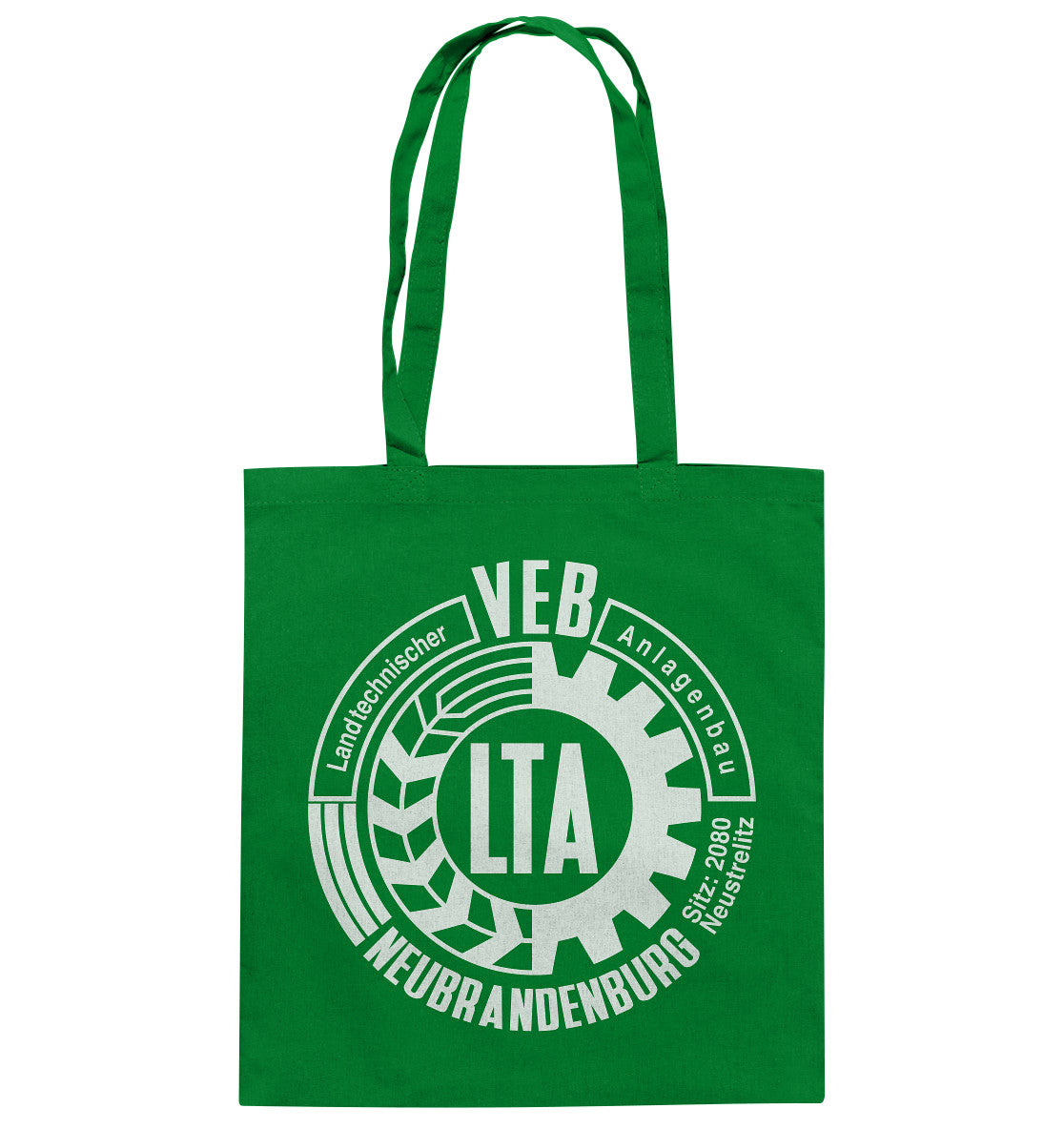 DDR Ostalgie Baumwolltasche • VEB LANDTECHNISCHER ANLAGENBAU NEUBRANDENBURG