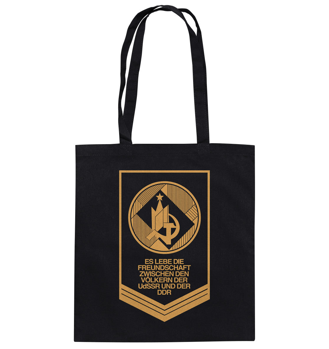 DDR Ostalgie Baumwolltasche • FREUNDSCHAFT UDSSR - DDR