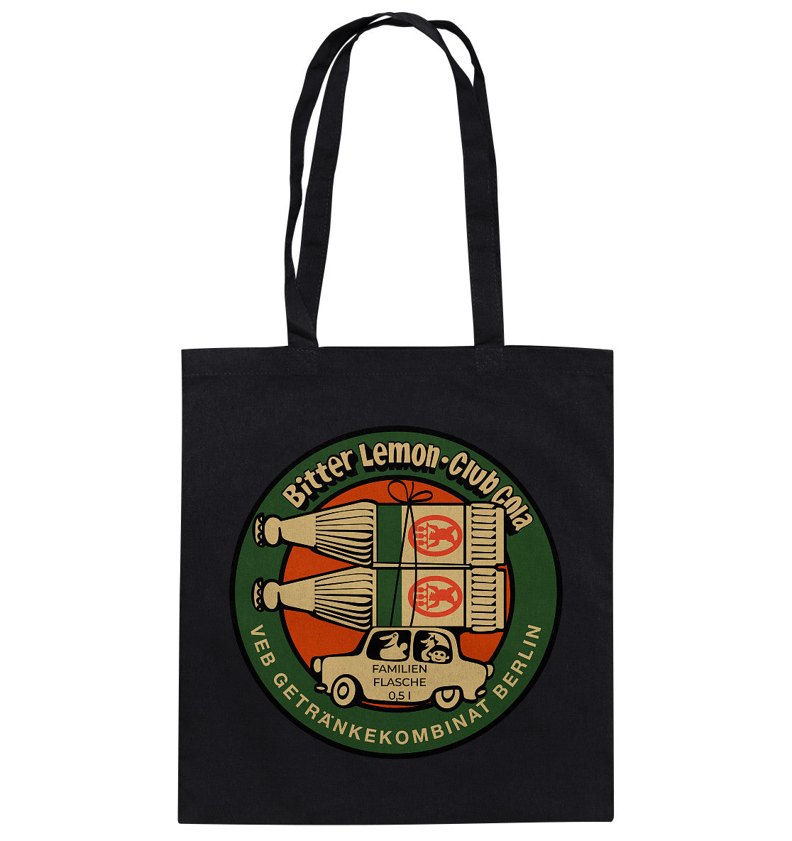 DDR Ostalgie Baumwolltasche • BITTER LEMON CLUB COLA