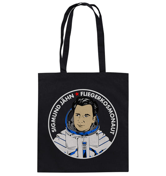 DDR Ostalgie Baumwolltasche •  SIGMUND JÄHN - DUNKEL