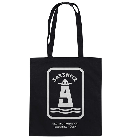 DDR Ostalgie Baumwolltasche • VEB FISCHKOMBINAT SASSNITZ-RÜGEN
