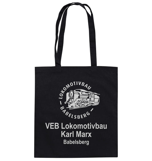 DDR Ostalgie Baumwolltasche • VEB LOKOMOTIVBAU BABELSBERG
