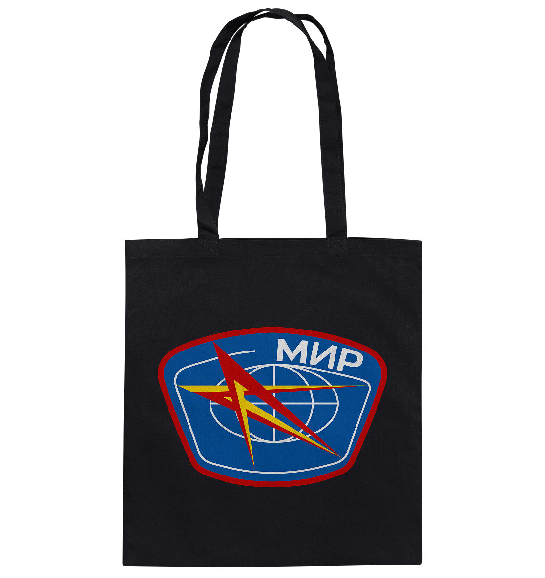 DDR Ostalgie Baumwolltasche • MIR - KOSMONAUTEN-BADGE