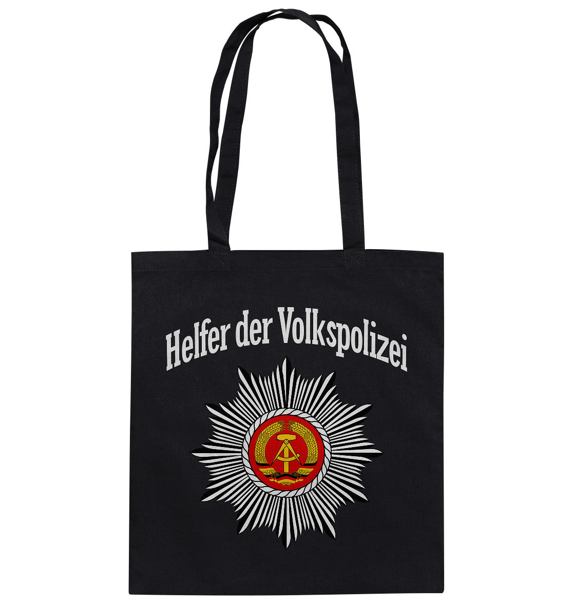DDR Ostalgie Baumwolltasche • HELFER DER VOLKSPOLIZEI