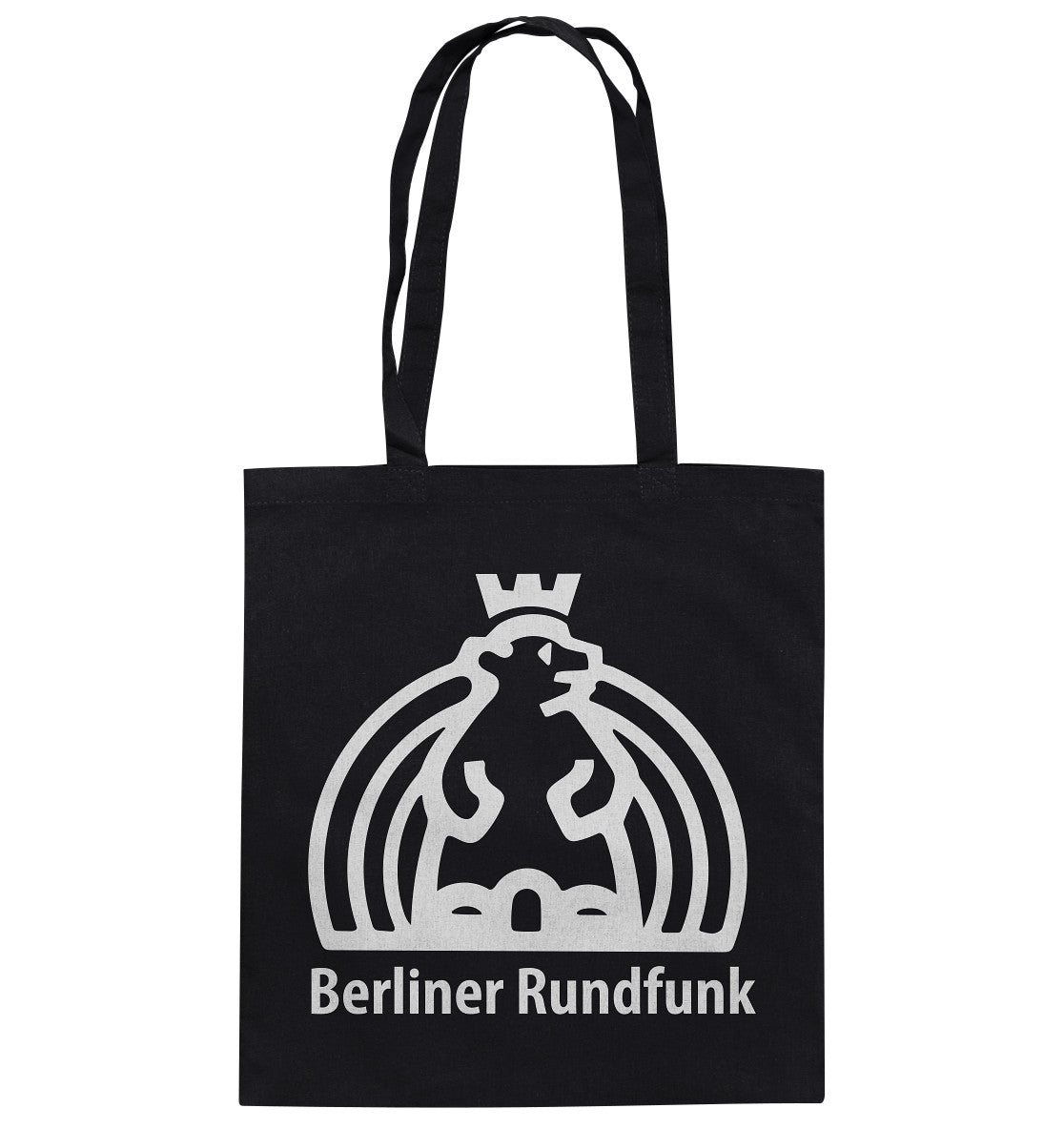 DDR Ostalgie Baumwolltasche • BERLINER RUNDFUNK - dunkel