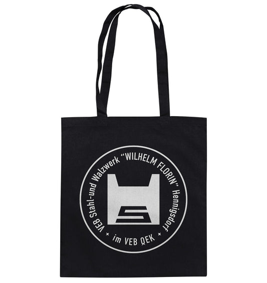 DDR Ostalgie Baumwolltasche • VEB STAHL- UND WALZWERK HENNIGSDORF