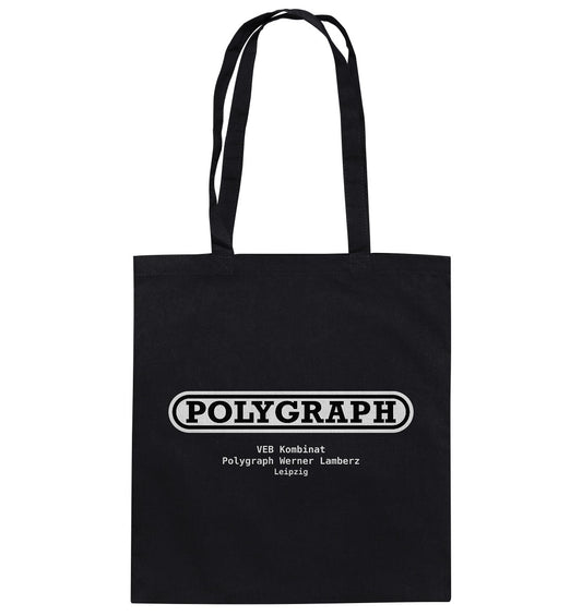 DDR Ostalgie Baumwolltasche • VEB POLYGRPH WERNER LAMBERZ LEIPZIG