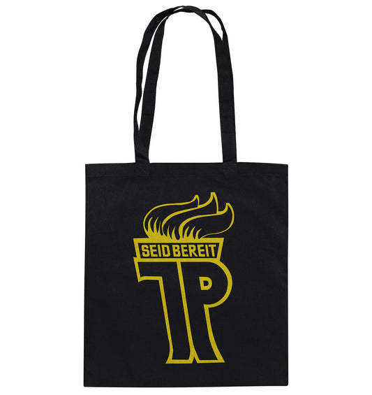 DDR Ostalgie Baumwolltasche •  JUNGE PIONIERE, SEID BEREIT - OUTLINE