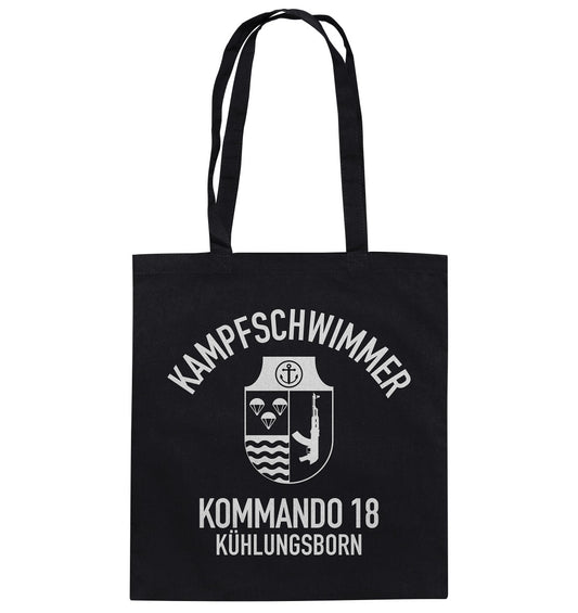 DDR Ostalgie Baumwolltasche • DDR KAMPFSCHWIMMER KÜHLUNGSBORN - dunkel