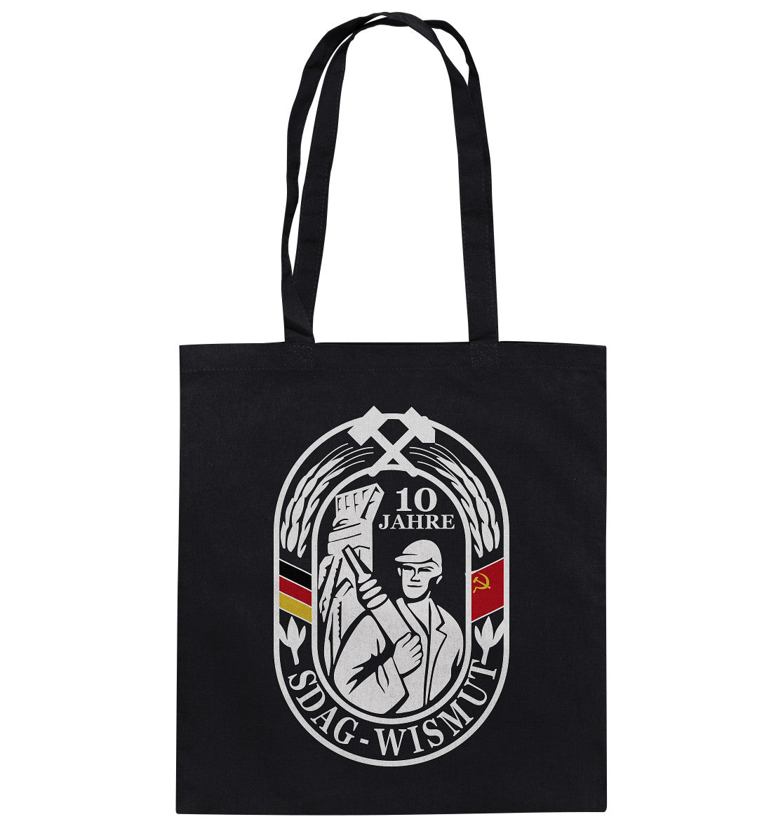 DDR Ostalgie Baumwolltasche • 10 JAHRE SDAG WISMUT