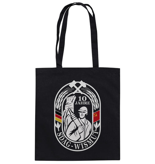 DDR Ostalgie Baumwolltasche  • 10 JAHRE SDAG WISMUT